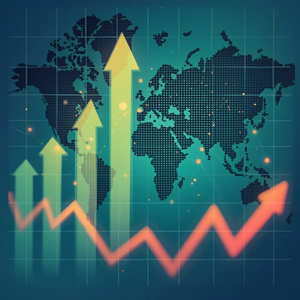Gráficos de tendencias del mercado financiero